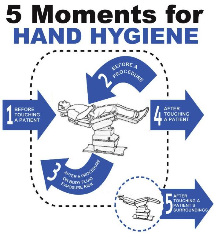 5 Moments Of Hand Hygiene Nhs