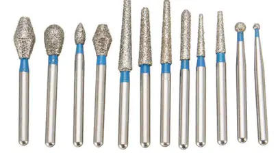 What is a diamond bur used for in dentistry?