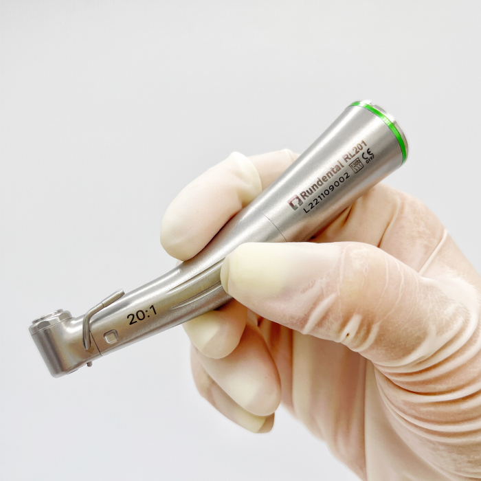 20:1 implant contra angle with fiber optic