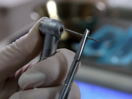 What is not allowed when using dental high-speed handpiece in dental clinic?