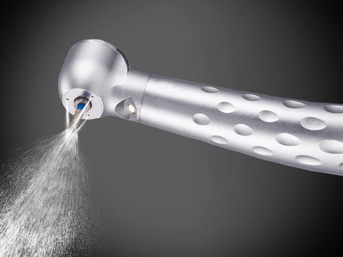 Right position of dental handpiece bur