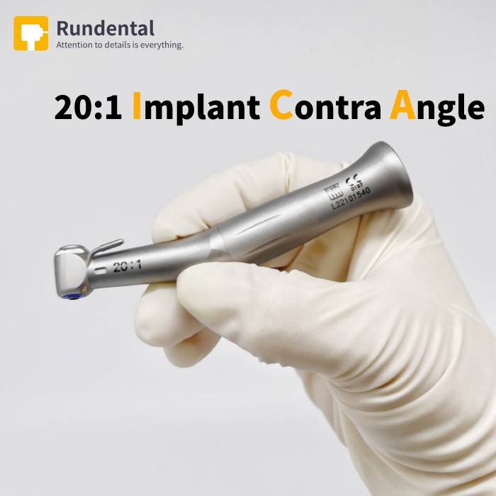 Rundental 20:1 contra angle implant motor