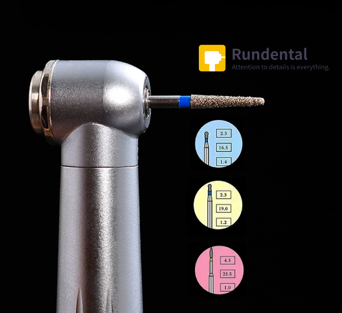 Rundental perfect dental handpiece can clamp the bur tightly