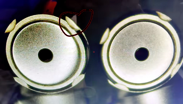 Deformed back cover(left)