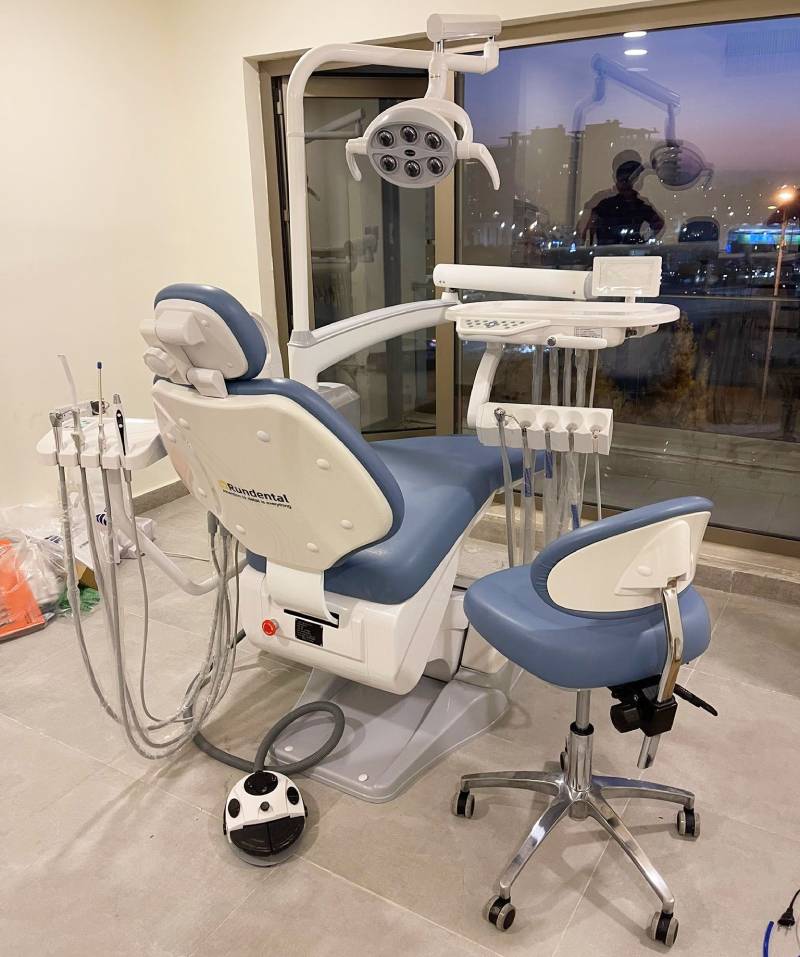 Dental chair SD02 colored blue by Rundental