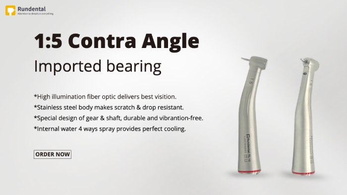 Rundental 1:5 red contra angle