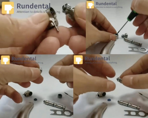 Take out the implant handpiece cartridge