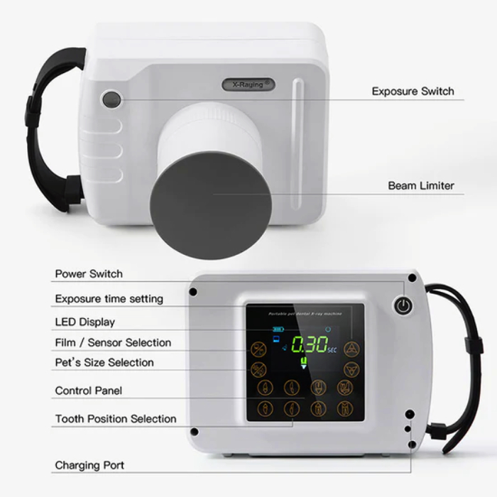 Economy Dental Portable X-Ray Unit with LCD Touch Screen XR04 - Rundental