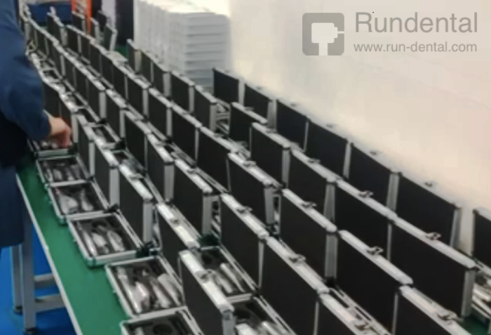 China dental handpiece student kit packing procedure