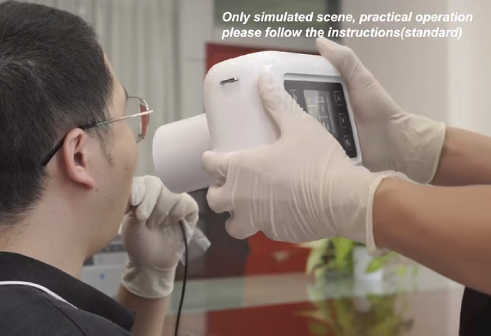 Take imgae with portable x ray unit RX-II