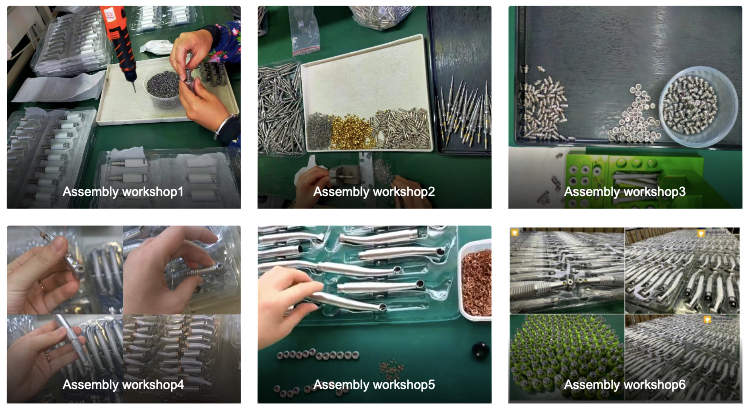 Bulk order dental handpiece production