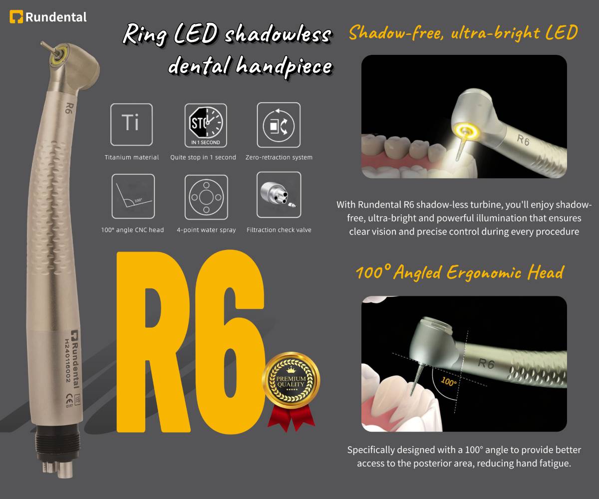 R6 Ring LED Dental Turbine