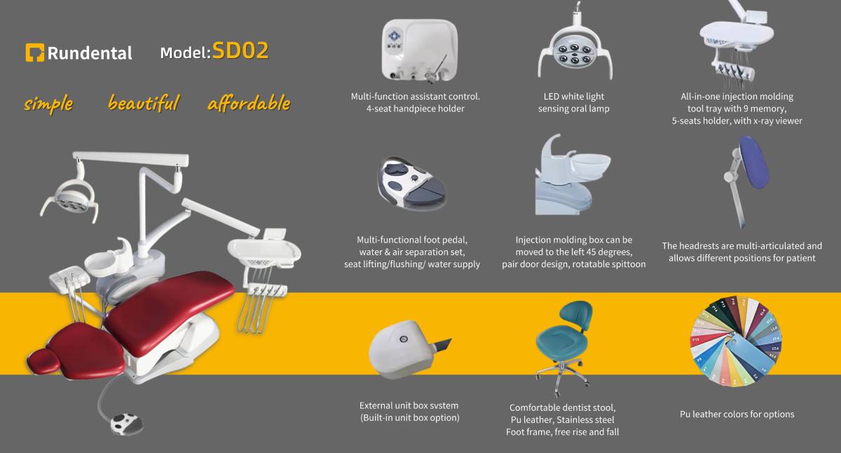 Rundental SD02 dental chair with affordable price